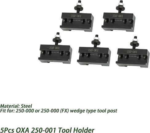 OXA 250-001 Quick Change Turning and Facing Lathe Tool Post Holder Steel Tool Holder - 5Pcs in Saudi Arabia