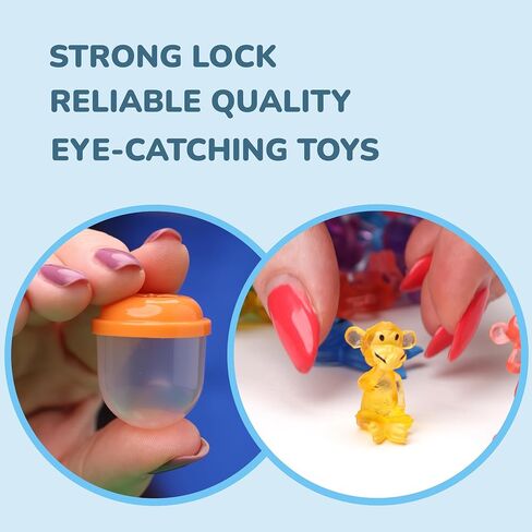 Pet Figurines Toys in Capsule - 50 Pcs - 1.1 Inch Plastic Capsules with Cute Dog and Cat Figurines for Kids - Bulk Toys for Easter Hunt Games - Vending Machines - Classroom Prizes in Saudi Arabia