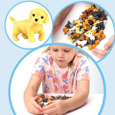 Pet Figurines Toys in Capsule - 50 Pcs - 1.1 Inch Plastic Capsules with Cute Dog and Cat Figurines for Kids - Bulk Toys for Easter Hunt Games - Vending Machines - Classroom Prizes in Saudi Arabia