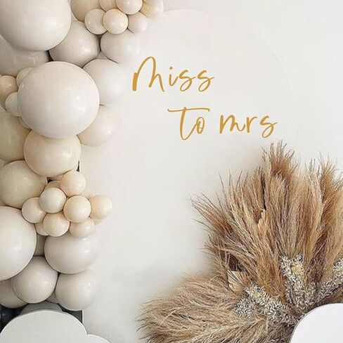ملصق Miss to Mrs - ملصق Miss to Mrs لقوس البالون، ملصق دش الزفاف، ديكورات حفلات الخطوبة (ملصق Miss to Mrs) in Kuwait
