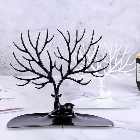 حامل مجوهرات على شكل قرون غزال أسود حامل مجوهرات على شكل برج غزال لشجرة الأقراط وعرض منظم المجوهرات in Kuwait