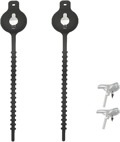 Airtag Bike Mount, Airtag Mount Easy to Install Under Bike Seat,Airtag Bike with Adjustable Stopper for Bike Electric Bike, Motorcycles, Scooters, Tour de France Bicycles.2 Pack (Black) in Saudi Arabia