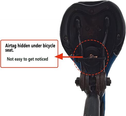Airtag Bike Mount, Airtag Mount Easy to Install Under Bike Seat,Airtag Bike with Adjustable Stopper for Bike Electric Bike, Motorcycles, Scooters, Tour de France Bicycles.2 Pack (Black) in Saudi Arabia