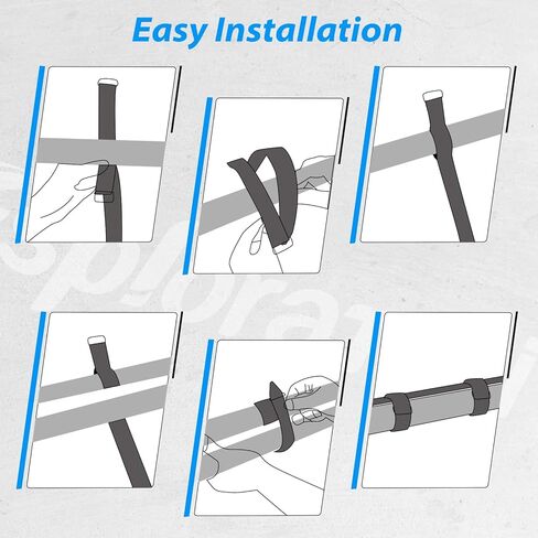 حامل مجرفة لرف السقف، رف مسدس UTV، رف أدوات السيارة لشاحنة قارب UTV ATV مع رف سقف سيارة جولف على الجليد، يناسب قضيب اللف والأدوات بقطر 0.85-2 بوصة (4 عبوات) in Kuwait