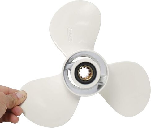 NovelBee 9 7/8x10 1/2-F المروحة المصنوعة من سبائك الألومنيوم لمحرك ياماها الخارجي 20HP 25HP 30HP in Kuwait
