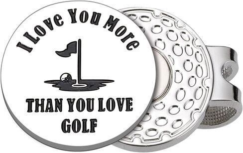 Octamber Golf Ball Marker with Magnetic Hat Clip Golf Gifts for Men, for Dad from Daughter Son, Anniversary Valentines Day Birthday Gifts for Him Husband Boyfriend, Golf Accessories for Men in Saudi Arabia