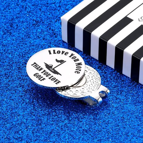 Octamber Golf Ball Marker with Magnetic Hat Clip Golf Gifts for Men, for Dad from Daughter Son, Anniversary Valentines Day Birthday Gifts for Him Husband Boyfriend, Golf Accessories for Men in Saudi Arabia