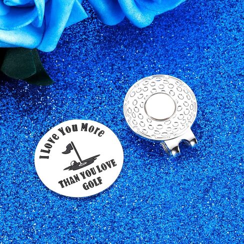 Octamber Golf Ball Marker with Magnetic Hat Clip Golf Gifts for Men, for Dad from Daughter Son, Anniversary Valentines Day Birthday Gifts for Him Husband Boyfriend, Golf Accessories for Men in Saudi Arabia
