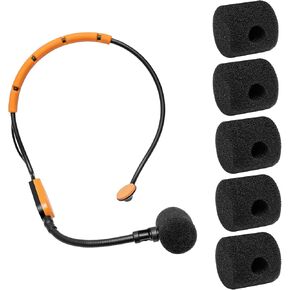 5 Pcs SM31 Mic Covers Compatible with Shure SM31 P31 PGA31-TQG SM31FT, BLX14/SM31 BLX14/P31, WH20 Wireless Microphone/Headset System, High Density Foam Microphone Pop Filter Windscreen in Saudi Arabia