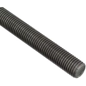 Fully Threaded Rod, 1"-8, 12 in, Steel, Grade 2, Plain Finish in Saudi Arabia