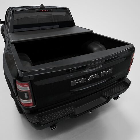 غطاء Tri-Fold Hard Tri-Fold Tonneau Cover متوافق مع 2009-2025 Dodge RAM 1500 و 2500 5.7 قدم بدون صندوق ذاكرة الوصول العشوائي (67.4 ") in Kuwait