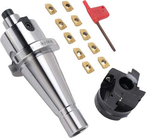 Face End Mill Holder Set NT40-FMB22 CNC Milling Cutter Holder with 10PCS APMT1604 Carbide Blades for CNC Milling Machines Boring Mills and Drilling Machines in Saudi Arabia