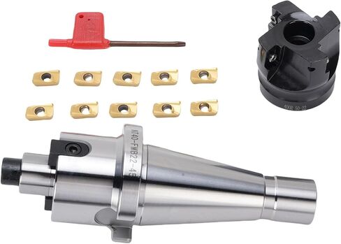 Face End Mill Holder Set NT40-FMB22 CNC Milling Cutter Holder with 10PCS APMT1604 Carbide Blades for CNC Milling Machines Boring Mills and Drilling Machines in Saudi Arabia