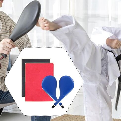 YIJU 4Pcs Taekwondo Training Set Kick Pads Kicking Rebreakable Taekwondo Breaking Boards for Sparring Sanda Birthday Gift in Saudi Arabia