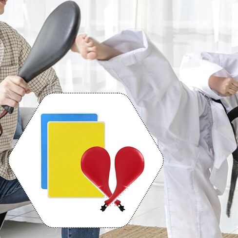 4Pcs Taekwondo Training Set Kick Pads Karate Equipment Lightweight Rebreakable Boards for Muay Thai MMA Practitioner in Kuwait