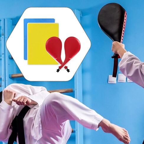 4Pcs Taekwondo Training Set Kick Pads Karate Equipment Lightweight Rebreakable Boards for Muay Thai MMA Practitioner in Kuwait