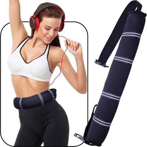 Weighted Belt 30"-42"Adjustable Sport Fitness Belt for Abs Strengthening Workout Body Shaping Core and Weight Loss in Kuwait