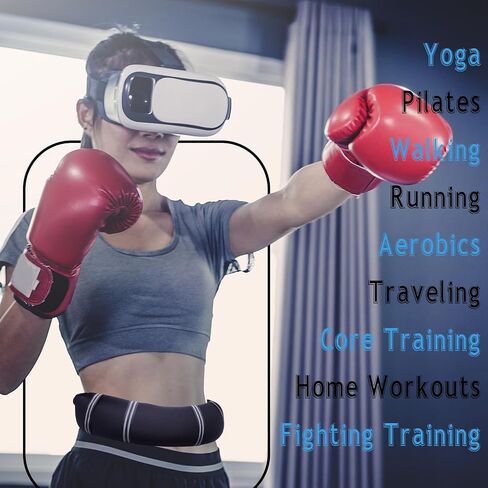 Weighted Belt 30"-42"Adjustable Sport Fitness Belt for Abs Strengthening Workout Body Shaping Core and Weight Loss in Kuwait
