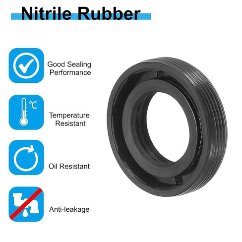 ختم رمح شعاعي Patikil EU ، 18 ملم × 30 مم × 7 مم نتريل المطاط TG4 ختم الزيت لتحمل محركات زيت رمح ، أسود in Kuwait