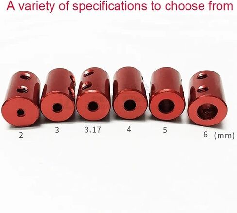 1pcs Motor Reducer Extension Coupling Aluminum Alloy 2mm 3mm 3.17mm 4mm 5mm 6mm Diameter Model Ship Shaft Coupling(4mm to 4mm) in Saudi Arabia
