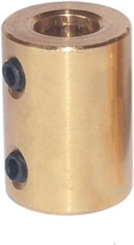 1pcs D16 L22 Couplings 5mm 6mm 7mm 8mm 10mm Brass Shaft Motor Rigid Motor Coupler Rigid Airplane Connector(5mm to 6mm) in Saudi Arabia