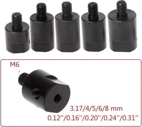 1pc محول محول محور اقتران رمح الأكمام 3.17mm 4mm 5mm 6mm 8mm محرك الشفرة الشفرة (8 ملم) in Saudi Arabia