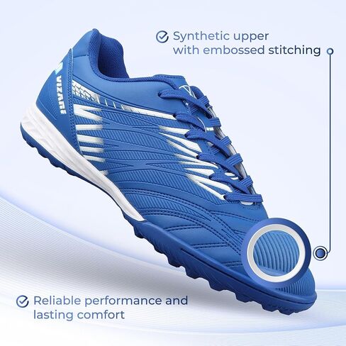 Vizari Valencia Turf Soccer Shoes for Teen & Adult | Lightweight Football Turf Shoes with Durable Synthetic Upper | Athletic Turf Shoes with Rubber Outsole for Men and Women in Saudi Arabia