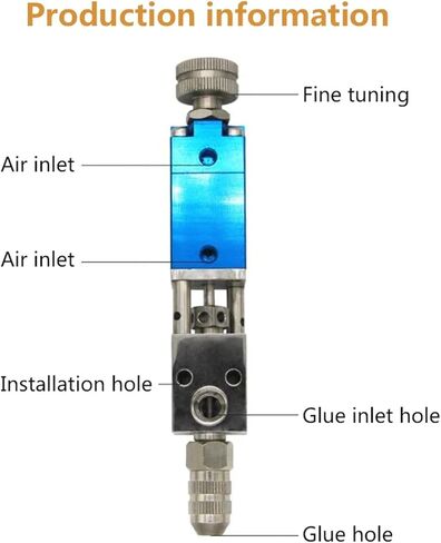 Industrial Dispensing Pneumatic UV Dispensing Valve Needle-off Glue Dispensing Valve 2121Q With Micrometer Adjustment Knob in Saudi Arabia