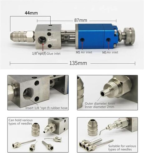 Industrial Dispensing Pneumatic UV Dispensing Valve Needle-off Glue Dispensing Valve 2121Q With Micrometer Adjustment Knob in Saudi Arabia