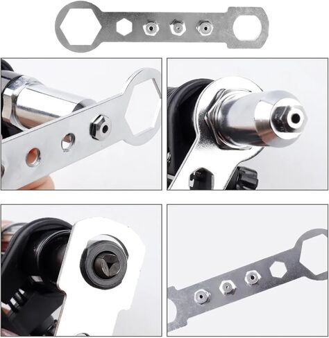 Quick & Easy Rivet Pulling Drill Bit Adapter with Hex Shaft Professional Rivet Adapter,2.4/3.2/4.0/4.8mm,Cordless Rivet in Saudi Arabia