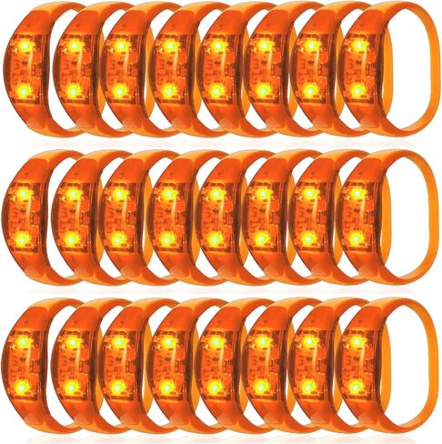 100 PCS LED Bracelets يتم تنشيطها مع وميض LED Strobe Control Control Control Up For Rave ، و Game Game ، و Girtfart Party Fair in Kuwait