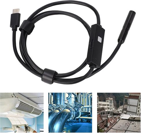 كاميرا المنظار مع الضوء 1920p HD Borescope Inspection Camera 7.9mm مسبار 8 مصابيح LED قابلة للتعديل لـ Android IOS محرك الأسلاك الأسلاك التفتيش (1m / 3.3ft) in Kuwait