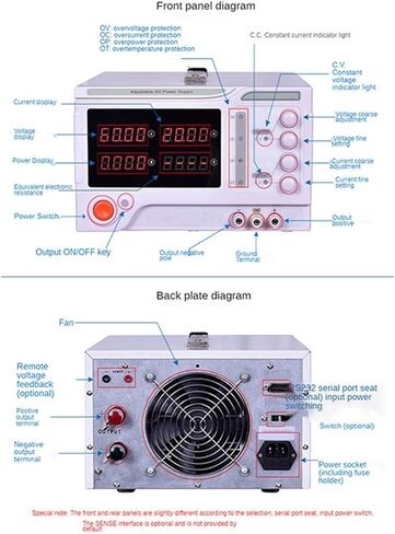 Laboratory 30V Adjustable 20A Stabilized Voltage Workbench Switch Power Supply Testing Aging Maintenance Power Supply(US,110V_30V 20A 10MV 10MA) in Saudi Arabia
