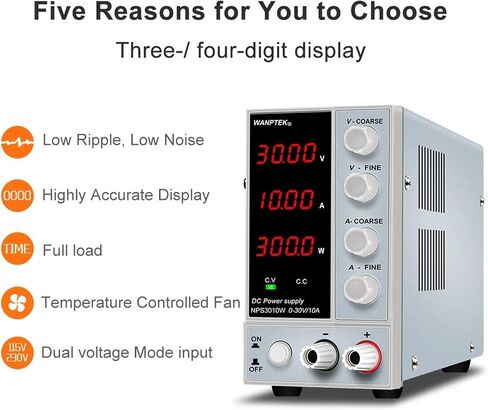 1PCS Adjustable Power Supply 30V 10A Voltage Regulator LED Digital Laboratory Stabilizer Switching Power 60V 5A Bench(4Digits 60V 5A) in Saudi Arabia
