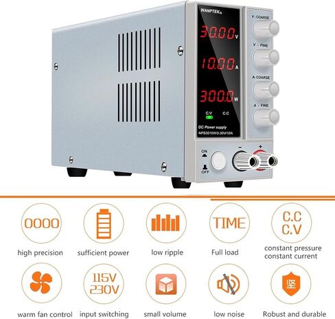 1PCS Adjustable Power Supply 30V 10A Voltage Regulator LED Digital Laboratory Stabilizer Switching Power 60V 5A Bench(4Digits 60V 5A) in Saudi Arabia