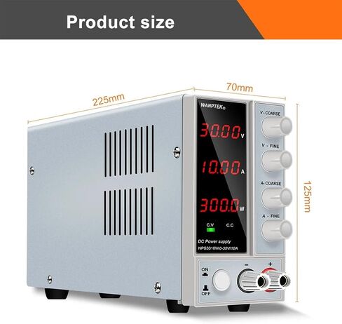 1PCS Adjustable Power Supply 30V 10A Voltage Regulator LED Digital Laboratory Stabilizer Switching Power 60V 5A Bench(4Digits 60V 5A) in Saudi Arabia