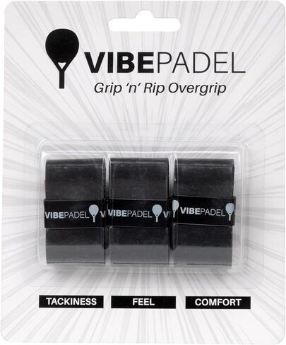 | Padel Grip لـ Tacky Feel | قبضة 'n' rip padel overgrip | Padel مضرب الشريط قبضة | Padel ، Pickleball ، Squash و الريشة الشريط Grip Grip | باديل الملحقات وهدايا باديل | 3 حزمة in Kuwait