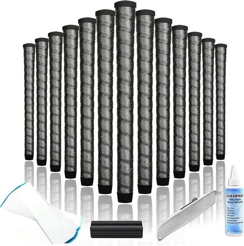 CHAMPKEY Advanced Polyurethane Wrap Style Golf Grips 13 Pack with Full Repair Kits - Comfortable and High Traction Golf Club Grips - All Weather Performance Golf Grip in Saudi Arabia