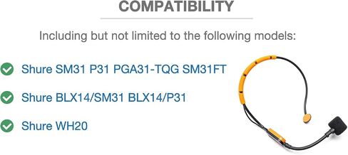 5 Pcs SM31 Mic Covers Compatible with Shure SM31 P31 PGA31-TQG SM31FT, BLX14/SM31 BLX14/P31, WH20 Wireless Microphone/Headset System, High Density Foam Microphone Pop Filter Windscreen in Saudi Arabia
