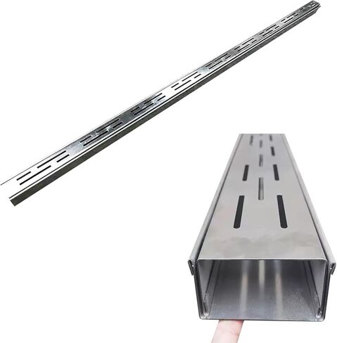 Stainless Steel Outdoor Drainage System - Rectangular Narrow Trench Drain with Cover, 39.4in, Customizable Length(15cmx4cm20Pack) in Kuwait