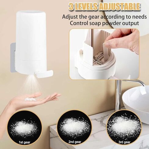 Bar Soap Dispenser, Soap Grinder for Bar Soap Wall-Mounted, No Drilling Waterproof Bar Soap Shaver Dispenser, 3-Speed AdjustableBar Soap Grinder Dispenser for Kitchen Bathroom Rv Hotel (NO SOAP) in Saudi Arabia