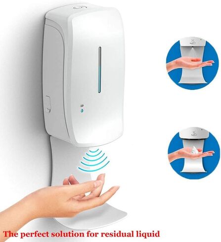 صينية التنقيط 5pcs لموزع الصابون المثبتة على الحائط ، منع التقاط ورش ، حامل الموزع ، صينية الماء ، حامل كوب المنظفات (أبيض) in Saudi Arabia
