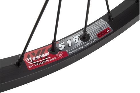 العجلة الأمامية للطي للركوب - 20 '' x 1.5 ، سبيكة ، 36 ساعة ، أسود in Saudi Arabia