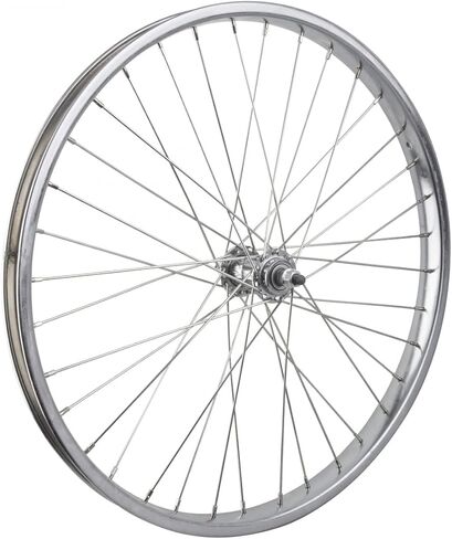Wheelmaster Front Bicycle Wheel 24 × 2.125 36H ، الصلب ، الترباس ، الفضة in Saudi Arabia