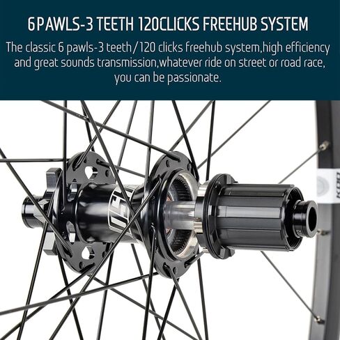 27.5 MTB Wheelset, XM1850 MTB Wheelset 27.5 Boost Thru Axle, MTB Rear Hub 28 Hole 12x148 Boost + MTB Front Hub 15x110,HG Cassette Replacement for Shimano 8-11 Speed and Sram PG Series in Saudi Arabia