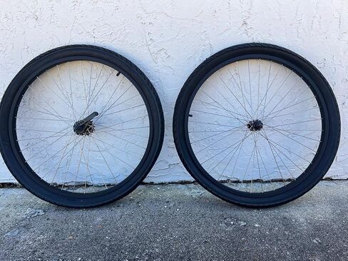 26 inch Black Coaster Brake Wheel Set Beach Cruiser Bike Bicycle with Tires and Tubes in Saudi Arabia