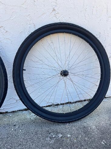 26 inch Black Coaster Brake Wheel Set Beach Cruiser Bike Bicycle with Tires and Tubes in Saudi Arabia
