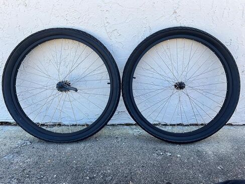 26 inch Black Coaster Brake Wheel Set Beach Cruiser Bike Bicycle with Tires and Tubes in Saudi Arabia