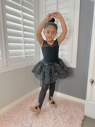 Stelle Leotards for Girls Ballet Dance Leotard Mesh Short Sleeve Gymnastics Outfits for Toddler/Little/Big Kids in Saudi Arabia