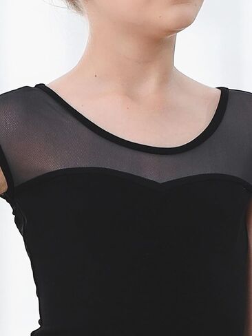 Stelle Leotards for Girls Ballet Dance Leotard Mesh Short Sleeve Gymnastics Outfits for Toddler/Little/Big Kids in Saudi Arabia